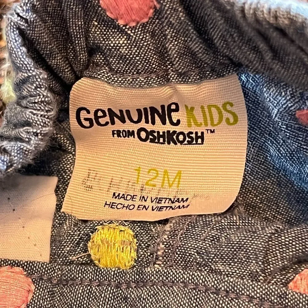 OshKosh B’Gosh infant‎ girls chambray polka dot pants